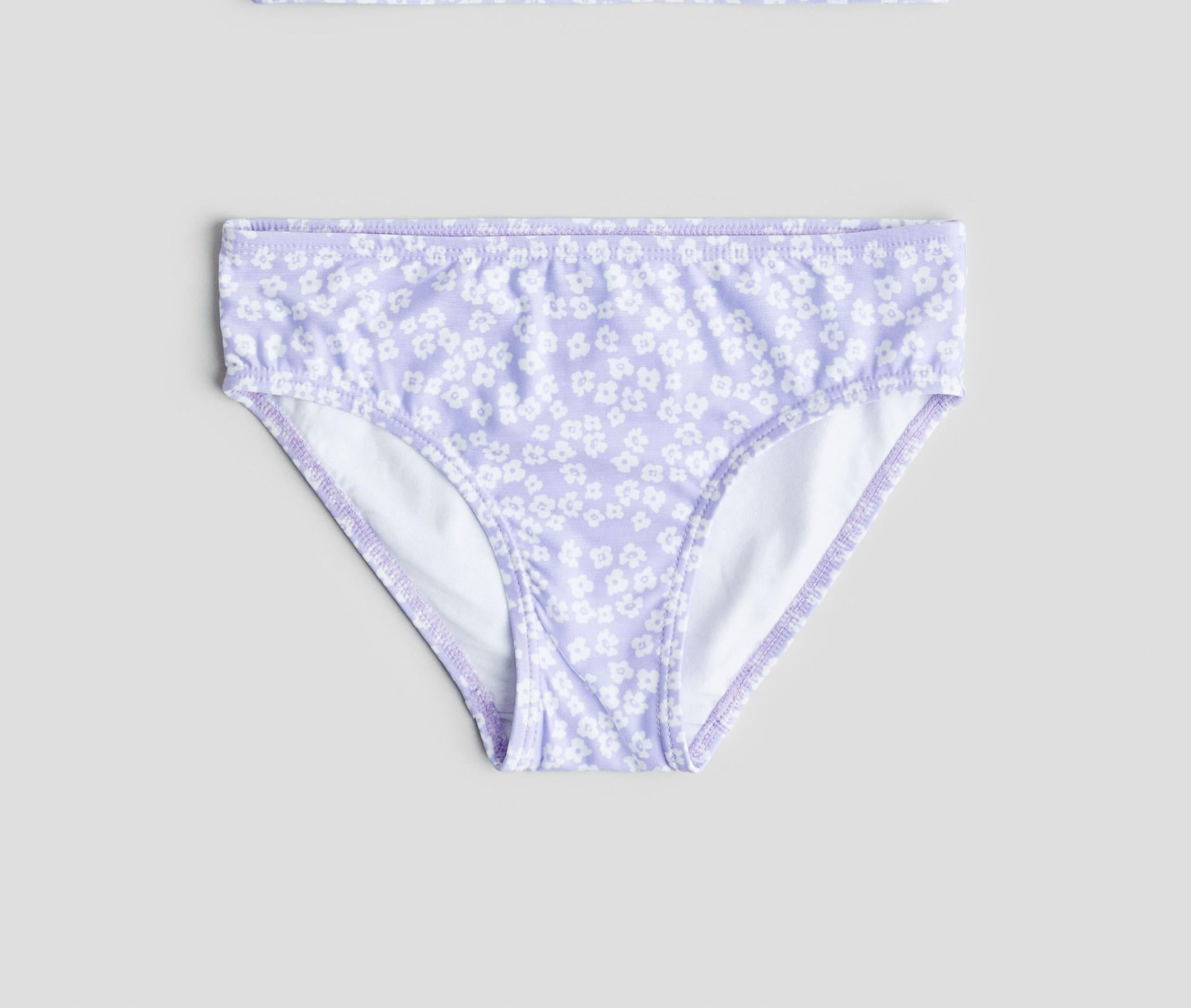 Купальные трусики H&M Цветы 1206656-33 110-116 см Сиреневый