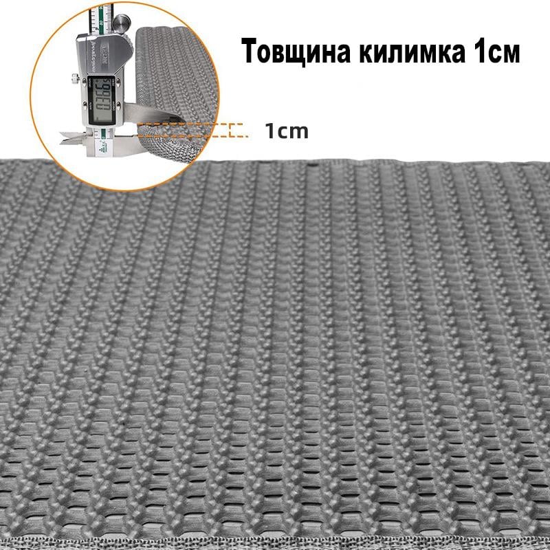Коврик двухслойный ЕВА для кошачьего туалета для сбора песка 30х30 см Черный (R9317) - фото 3