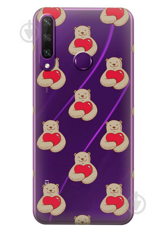 Прозрачный силиконовый чехол iSwag для Huawei Y6p с рисунком - Влюбленные медведи (KS2348) Прозрачный силиконовый чехол iSwag для Huawei Y6p с рисунком - Влюбленные медведи (KS2348)