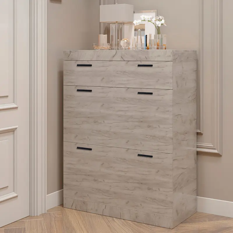 Тумба для взуття Еверест Соната 800 Дуб крафт білий (26767203) - фото 2 Тумба для взуття Еверест Соната 800 Дуб крафт білий (26767203) - фото 2