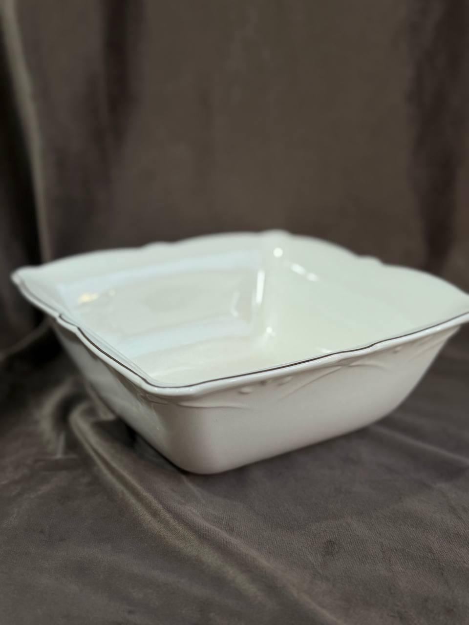 Салатник YIWU HP-20-35 керамический 20х8 см Белый (HP-20-35)