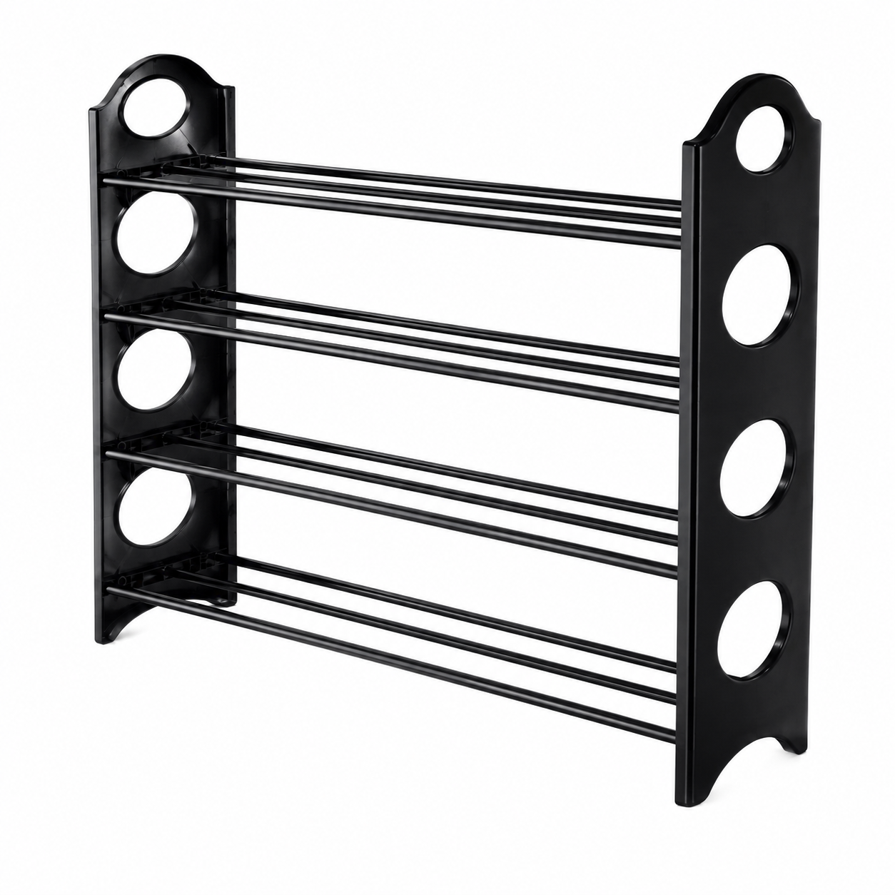 Полка для обуви Amazing Stackable Shoe Rack на 4 яруса 63x19x64 см Черный (37704921)