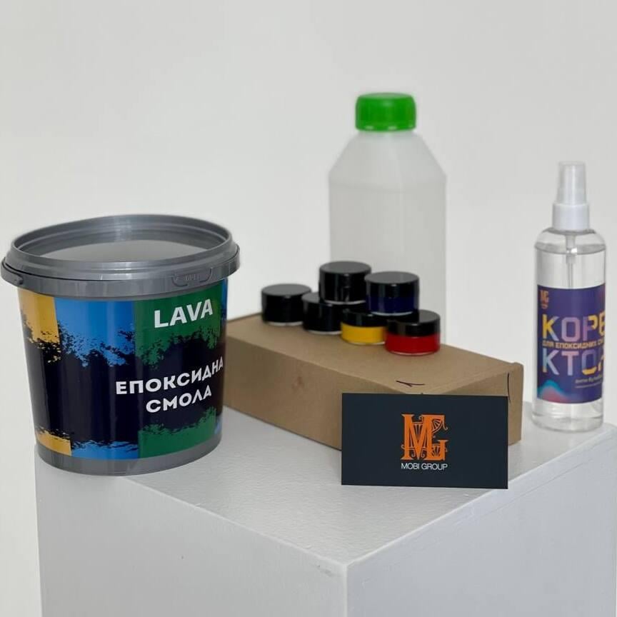 Комплект епоксидна смола 100/50 1 кг/затверджувач/пігмент 7 шт./коректор (22791439) - фото 8 Комплект епоксидна смола 100/50 1 кг/затверджувач/пігмент 7 шт./коректор (22791439) - фото 8