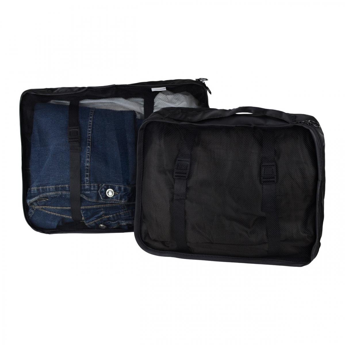 Набір дорожніх органайзерів 9в1 з нейлону для валізи та дому Чорний (КДО-40-62) - фото 5 Набір дорожніх органайзерів 9в1 з нейлону для валізи та дому Чорний (КДО-40-62) - фото 5