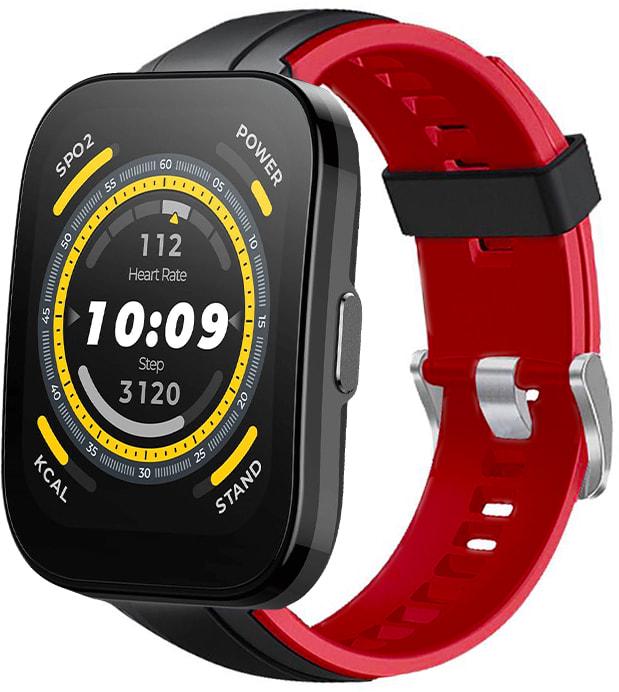 Ремешок Coholl для Amazfit Bip 5 Black/Red (34352-44)