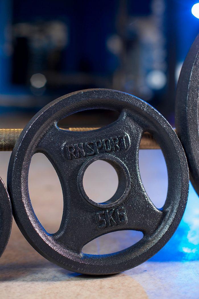 Гантелі олімпійські металеві RN-Sport 31 кг 2 шт. (2764274492) - фото 9