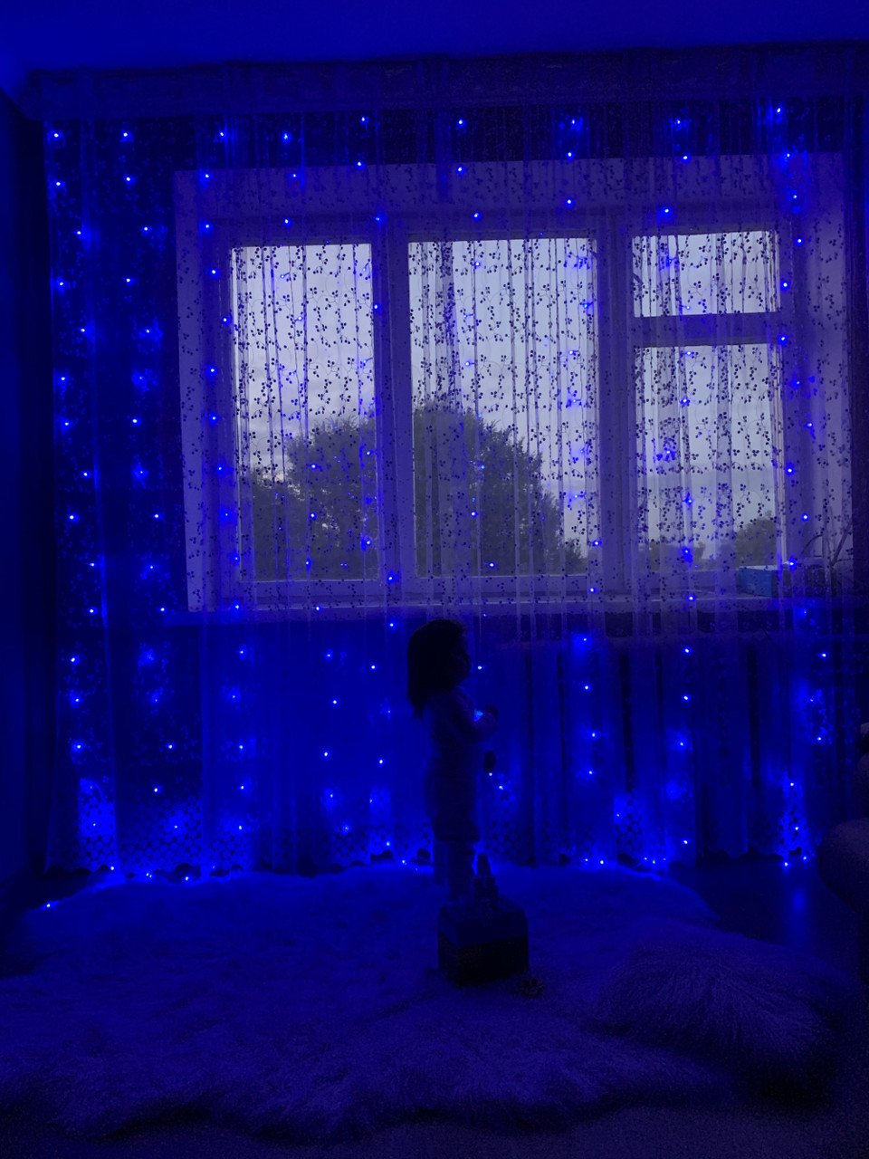 Гірлянда світлодіодна Ltl Бахрома 200 led 3x3 м штора 16 кольорів