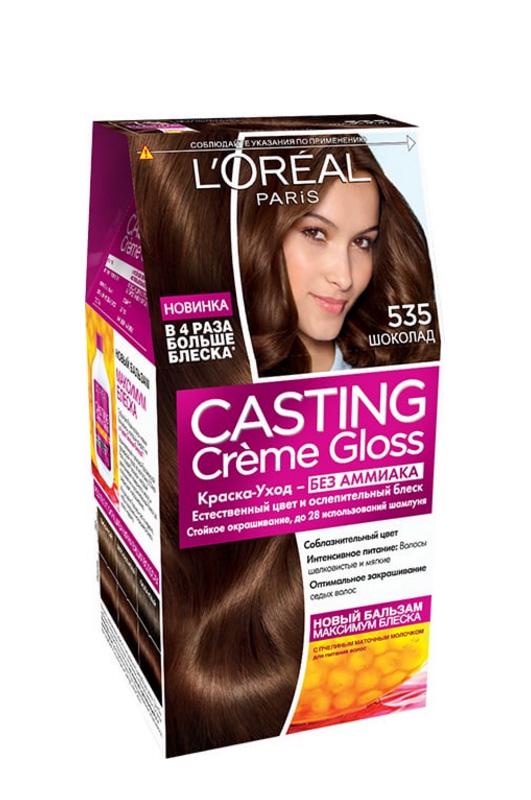 Фарба для волосся L'Oreal Paris Casting Creme Gloss 535 Шоколад (2753) Фарба для волосся L'Oreal Paris Casting Creme Gloss 535 Шоколад (2753)