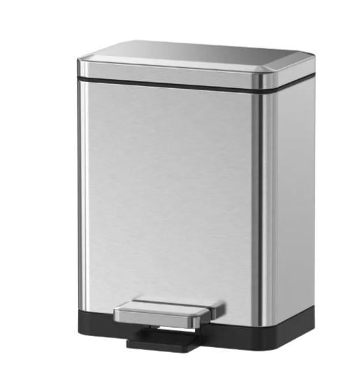 Ведро для мусора KOER TC-010315-02 с плавным закрытием/прямоугольное 15 л Нержавеющая сталь (KR5603)
