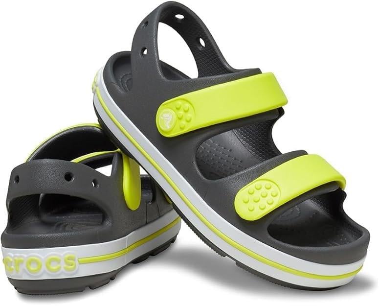 Сандалі дитячі для хлопчика Crocs Toddler Crocband Cruiser Sandal clate р. 28-29 Сірий (18193)