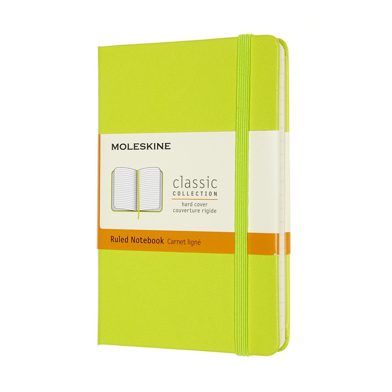 Блокнот Moleskine Classic карманный 9х14 см в линию Зеленый