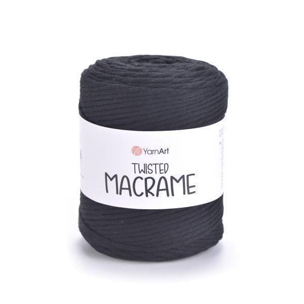 Шпагат для макраме Twisted Macrame 4 мм 500 г Чорний №750