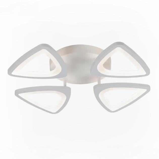 LED-люстра потолочная Valeso с пультом и акриловыми плафонами 3000/6500K IP20 G 2711/4 WT 80 80W Белый (28685726)