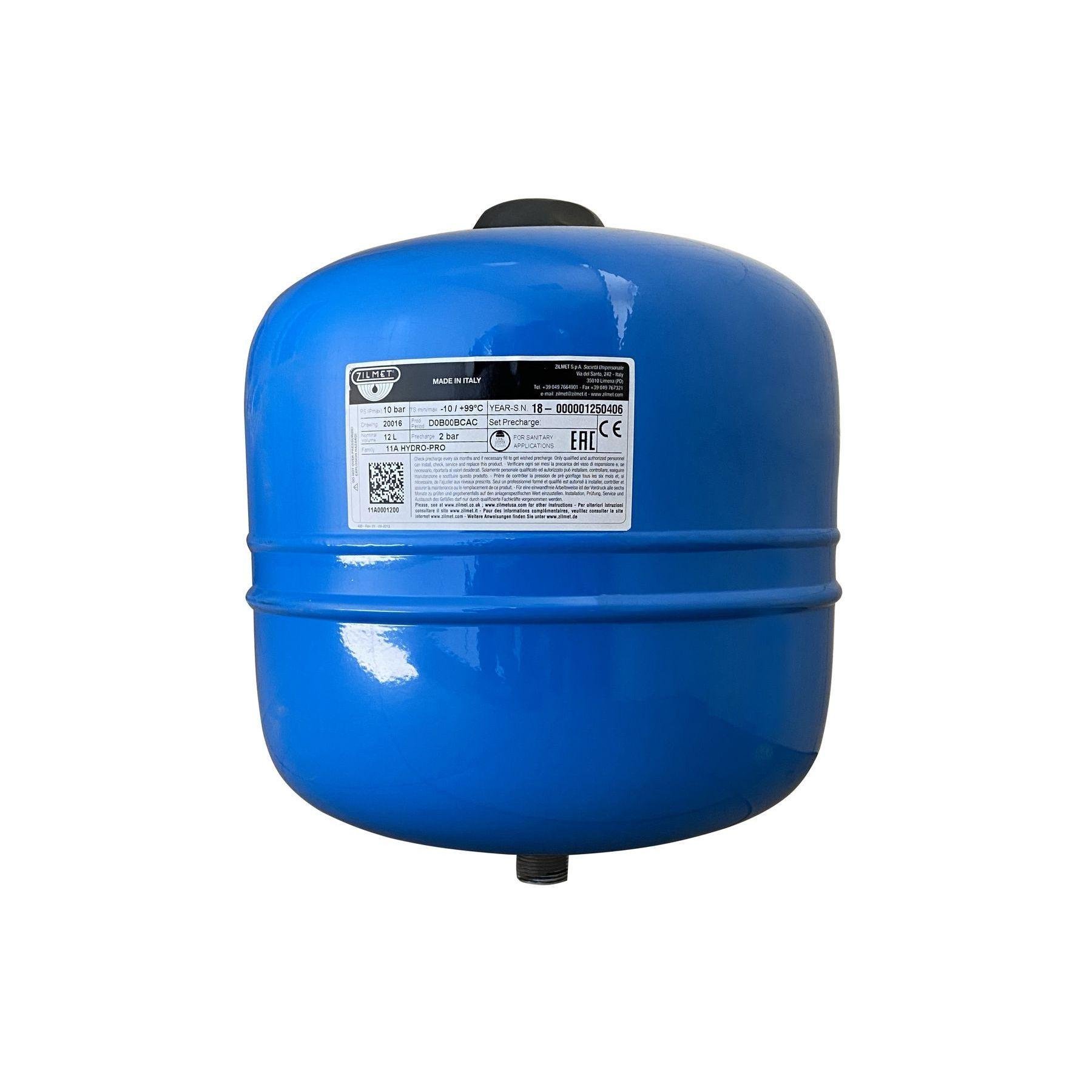 Гидроаккумулятор с фиксированной мембраной Zilmet HYDRO-pro 12 л 10 бар (11A0001200)