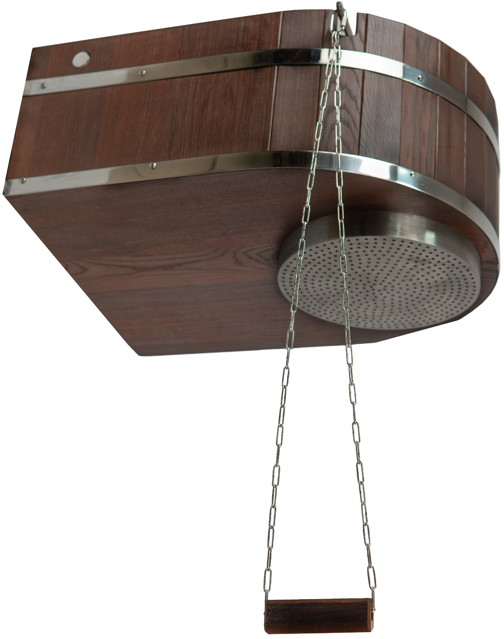 Відро-водоспад для лазні ICEBERG термодерево з нержавіючої вставкою 45 л