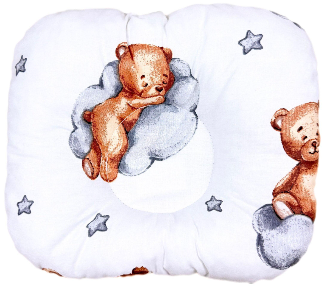 Подушка ортопедическая для новорожденных №10 Медвежонок на облачке (1443) Подушка ортопедическая для новорожденных №10 Медвежонок на облачке (1443)