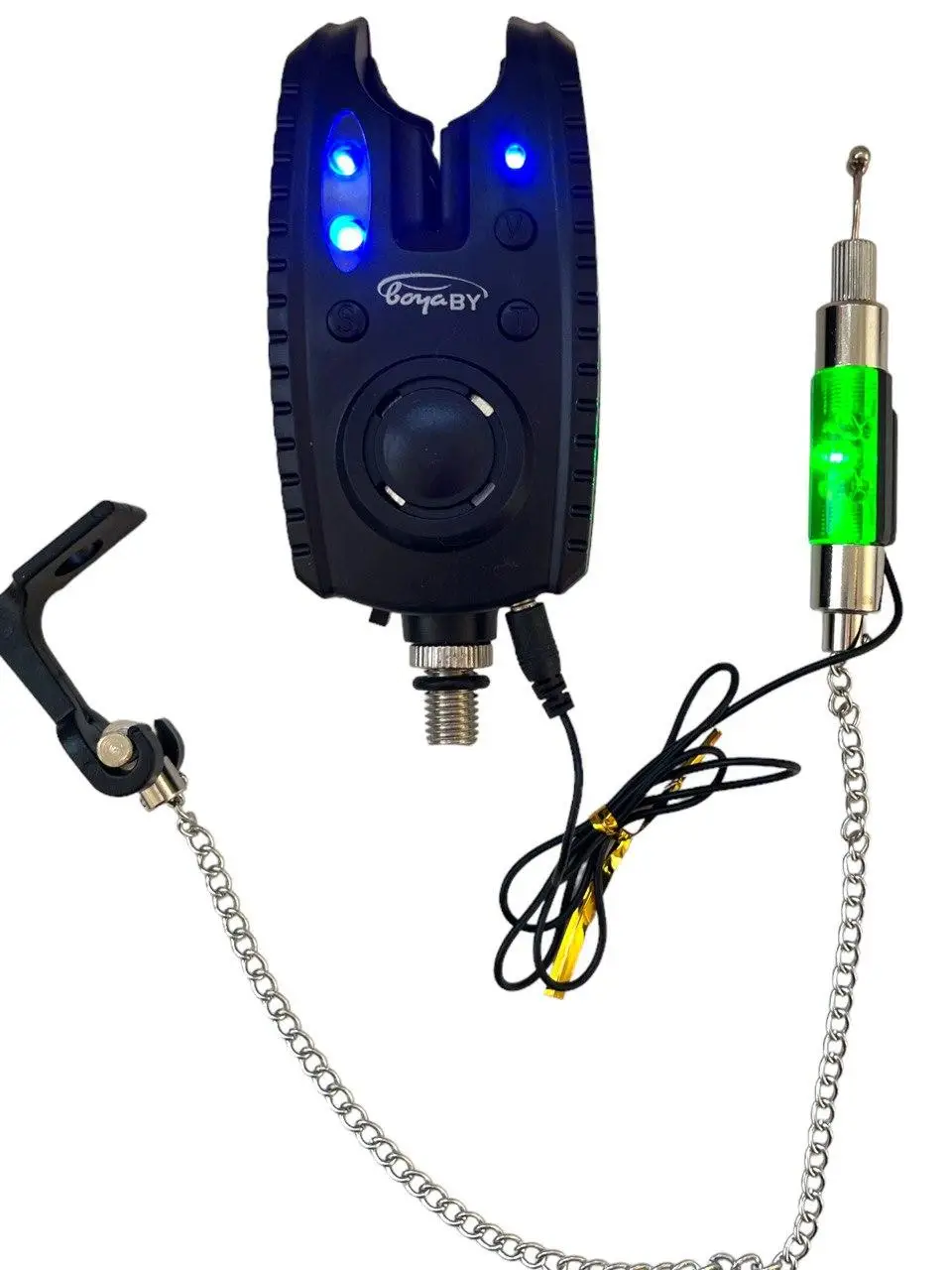 Набір сигналізаторів клювання BoyaBY Carp Sensor YL-6 та свінгери на ланцюжку 4 шт. Чорний/Різнокольоровий (1976455124) - фото 6