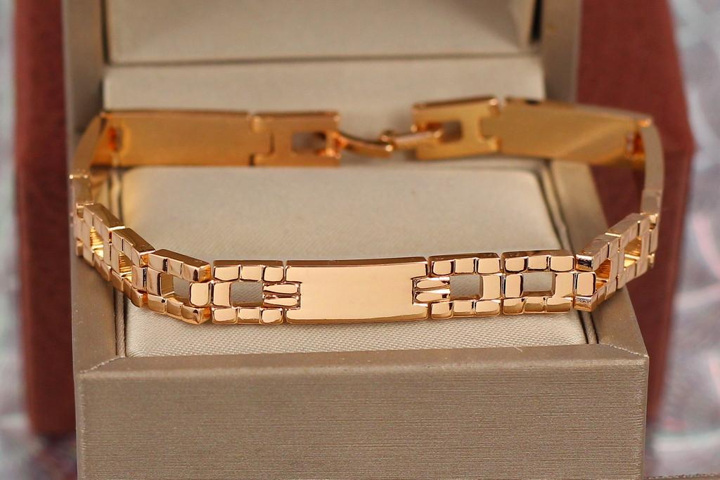Браслет Xuping Jewelry Тетра 7 мм 19,5 см Золистый (1757254328)