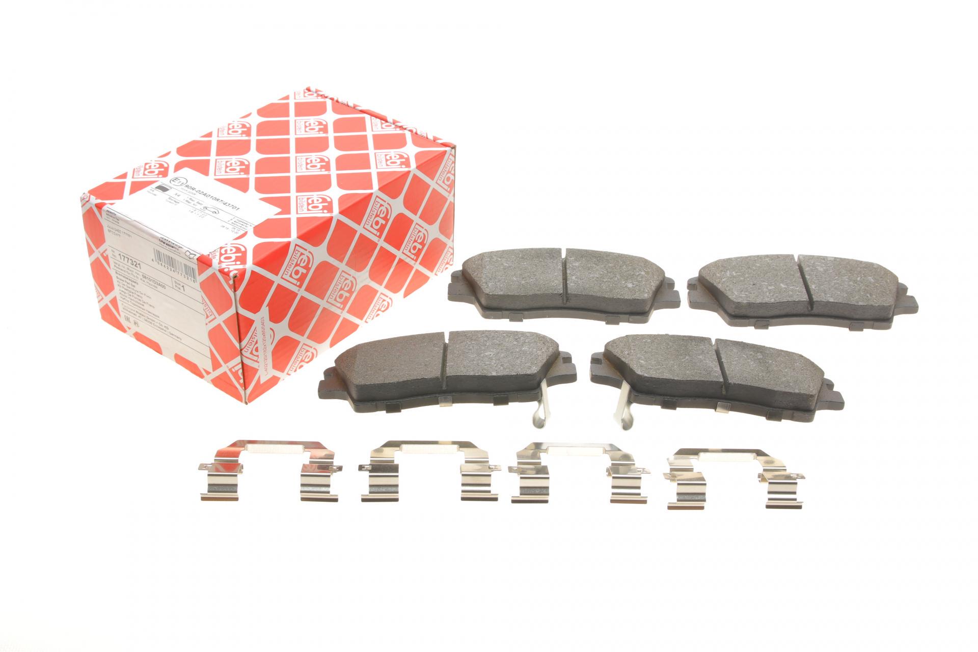 Колодки тормозные передние FEBI BILSTEIN Hyundai ix35 13-/Tucson 15-/Elantra 16-/Kia Sportage 15- (177321 FEBI BILSTEIN)