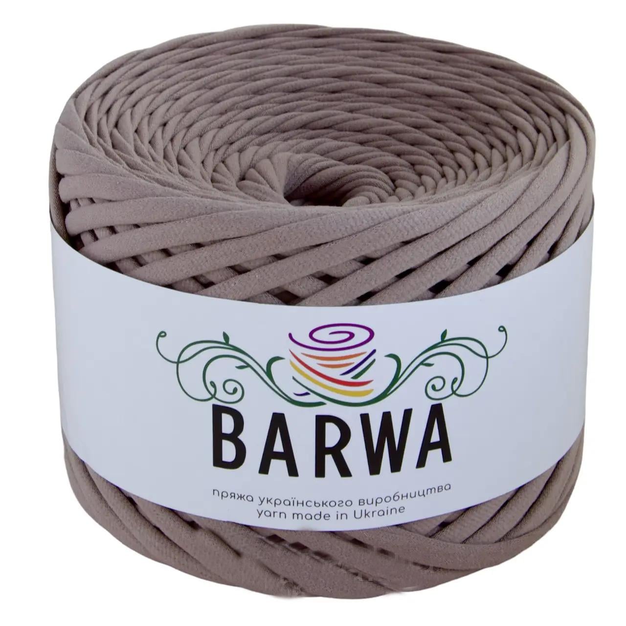 Пряжа трикотажная Barwa плоская Визон №11 (2826233050)