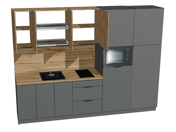 Кухня 2150х2850х600 мм (EAN-31) - фото 5 Кухня 2150х2850х600 мм (EAN-31) - фото 5