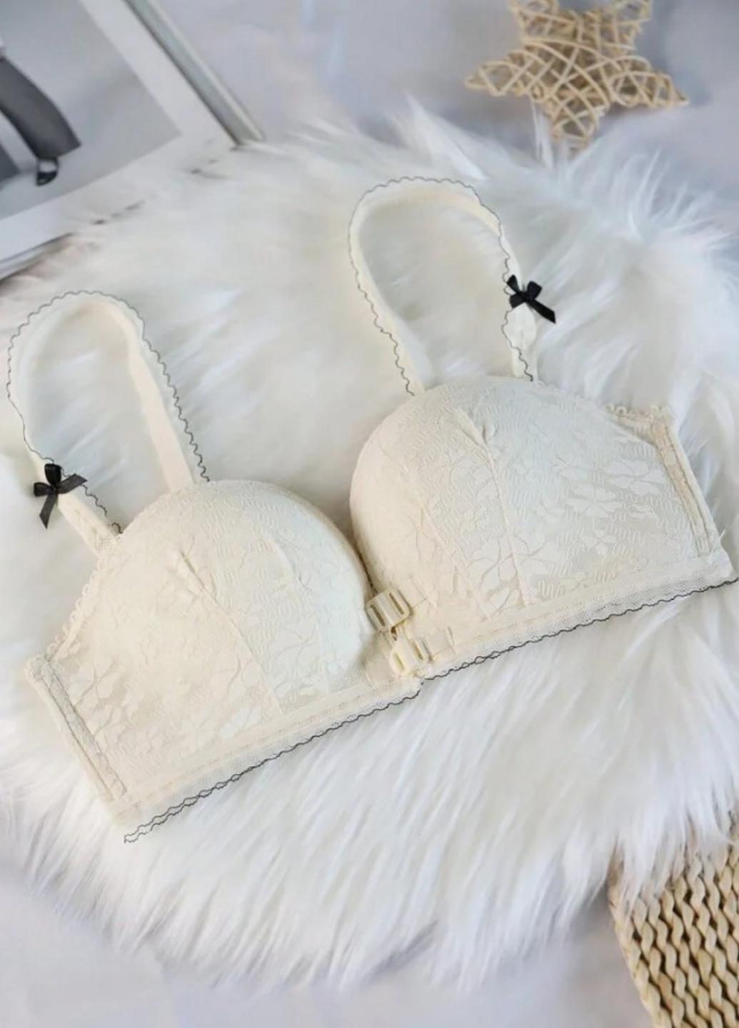 Бюстгальтер женский кружевной Romantic Dream Анжелика с передней застежкой и push-up 85B Белый (1583-80-02)