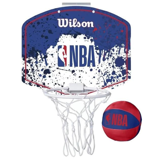Набор баскетбольный Wilson NBA TEAM MINI HOOP NBA RWB (WTBA1302NBARD)