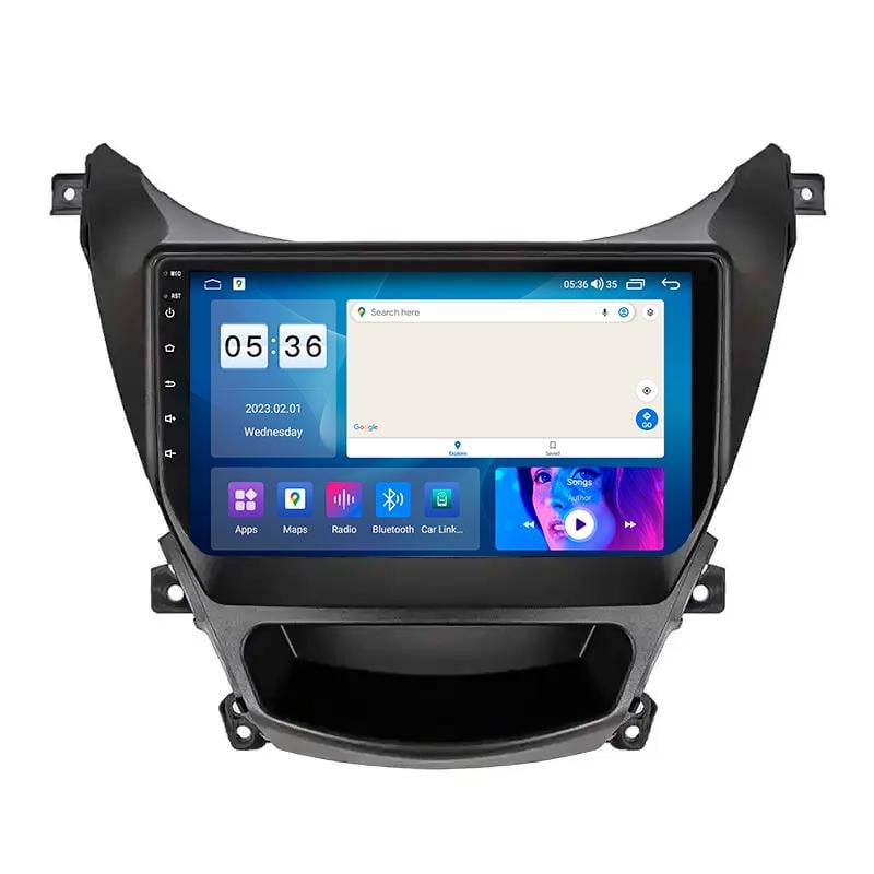 Автомагнитола штатная Lesko Prime для Hyundai Avante V ver 2 2010-2015 г. CarPlay/4G/Wi-Fi/GPS 4/64 GB 9" (11484-66148)