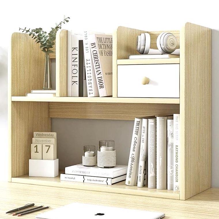 Полка-надстройка настольная из дерева Юнико бланже (АКД-011201)