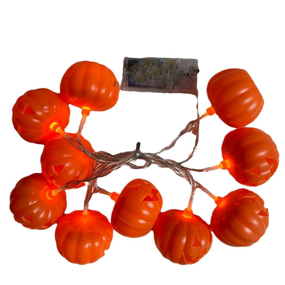 Гірлянда на Хелловін Гарбузи 150 см 10 led 55 мм Помаранчевий (61126) - фото 4