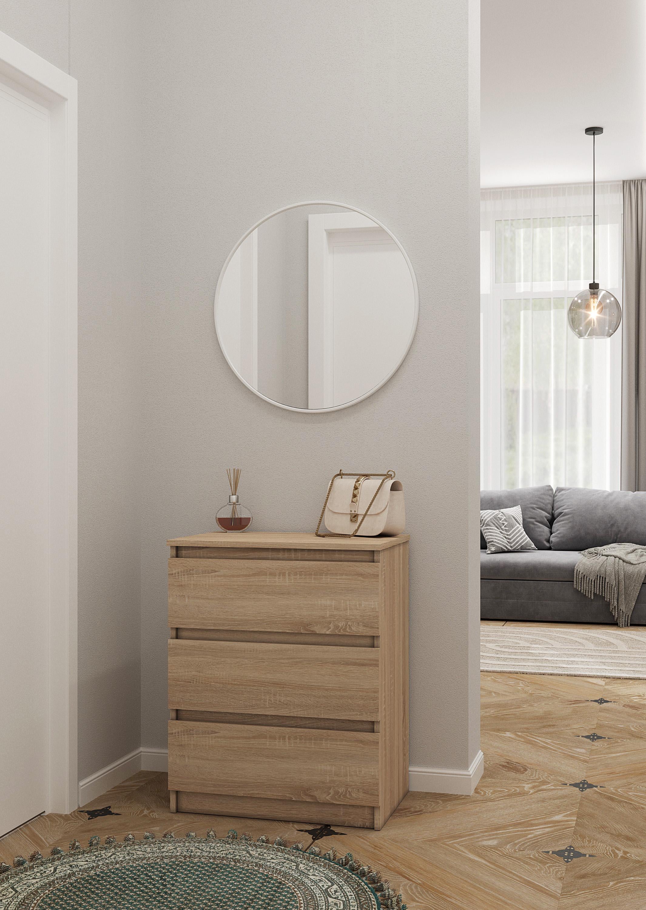 Комод с выдвижными ящиками Nt-217 603x758x403 мм Дуб сонома (sr25-nt217-sonoma) Комод с выдвижными ящиками Nt-217 603x758x403 мм Дуб сонома (sr25-nt217-sonoma)