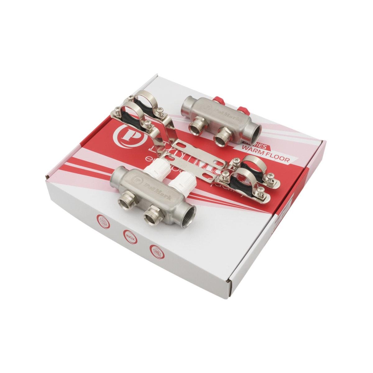 Коллектор Polmark 1x3/4 2 выхода с термоклапанами без евроконусов - фото 7 Коллектор Polmark 1x3/4 2 выхода с термоклапанами без евроконусов - фото 7