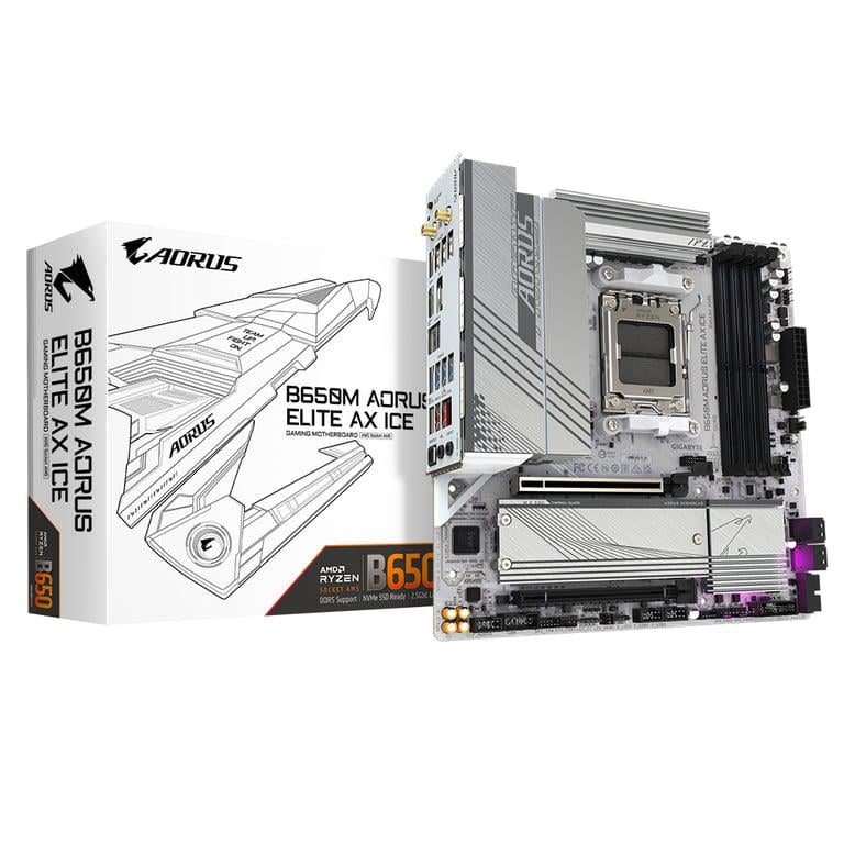 Материнська плата Gigabyte B650M Aorus Elite AX ICE (27066405)