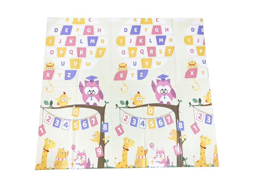 Развивающий коврик детский двусторонний Сова HF26/Луна HF27 складная с сумкой 200х180х1 см (2633727112) - фото 2