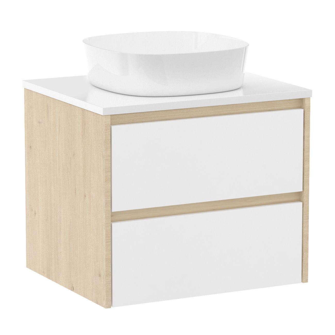 Тумба с умывальником подвесная Imprese NETKA f3211Dr 80x62x50 см Бежевый (161390)