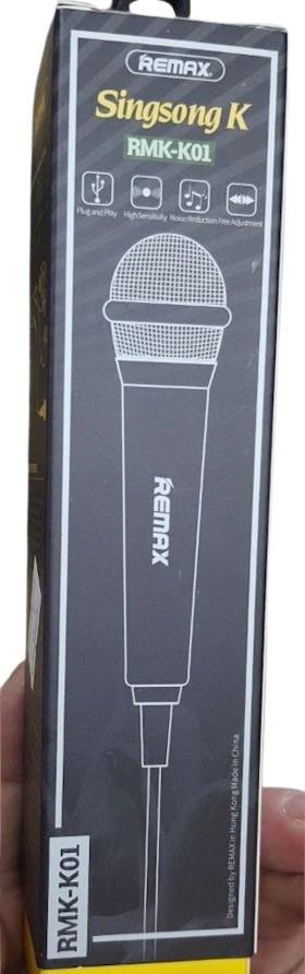 Микрофон на подставке совместим с IOS/Android/Windows-phones Серый (RMK-K01) - фото 3