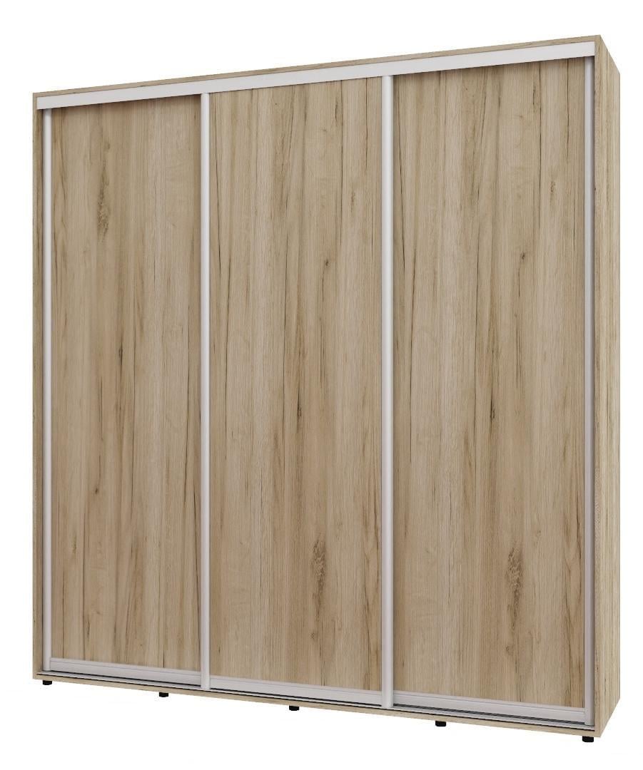 Шкаф-купе трехдверный Алекса ШК-05 ДСП 220x70x210 см Дуб крафт серый