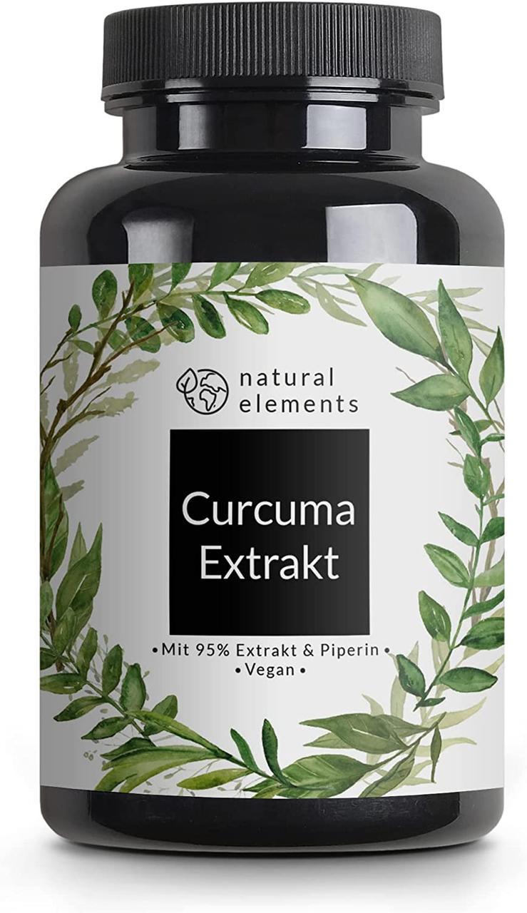 Вітаміни для імунітету Natural Elements Екстракт куркуми 10000 мг 90 капс. (50093NEKur90K)