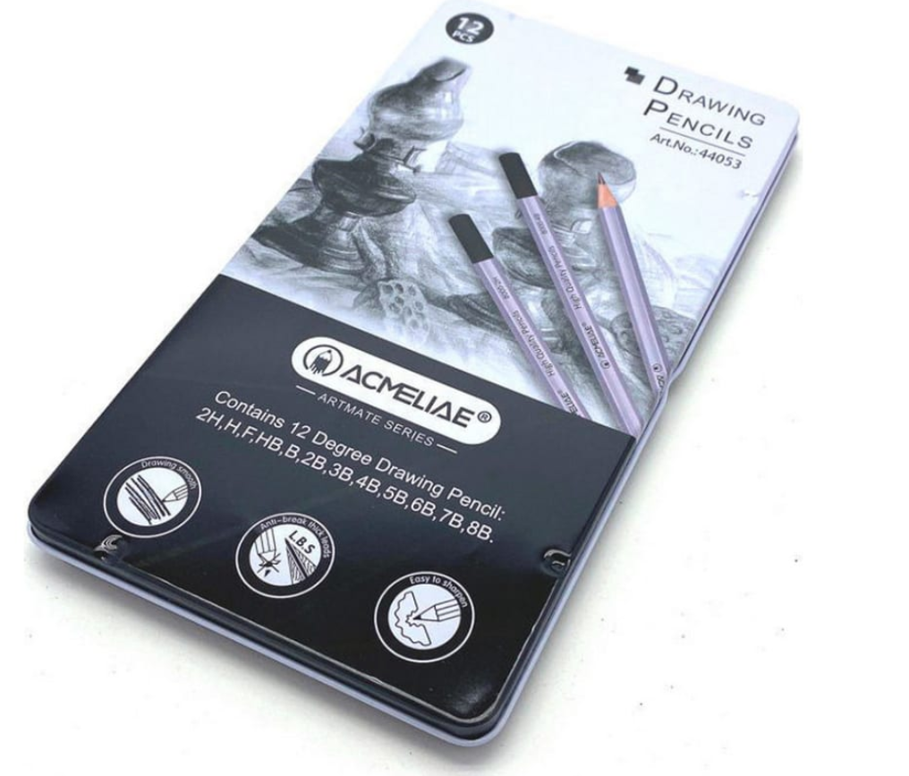 Набір чорнографітних олівців Acmeliae 12 шт. 2H-8В - фото 7 Набір чорнографітних олівців Acmeliae 12 шт. 2H-8В - фото 7