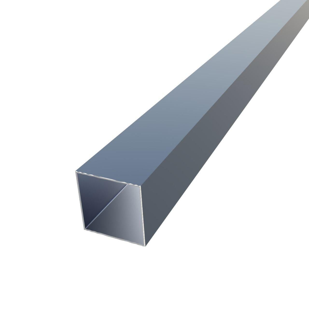 Труба профильная квадратная алюминиевая 60х60 толщина 2,0 мм АД31 без покрытия матовая экструдированная Т5 (2576036721/К1400) Труба профильная квадратная алюминиевая 60х60 толщина 2,0 мм АД31 без покрытия матовая экструдированная Т5 (2576036721/К1400)