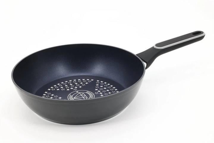 Сковорода глибока з кришкою Styleberg ST-3037 антипригарне покриття 24 см Чорний (2955030205)