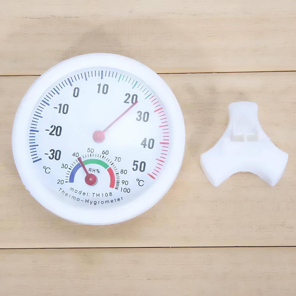 Термометр механический TH108 с гигрометром комнатный White (474722809) - фото 3 Термометр механический TH108 с гигрометром комнатный White (474722809) - фото 3