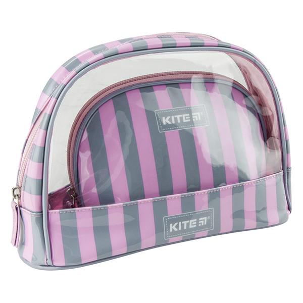 Косметичка KITE K20-612-2 Рожевий/Сірий (134479)