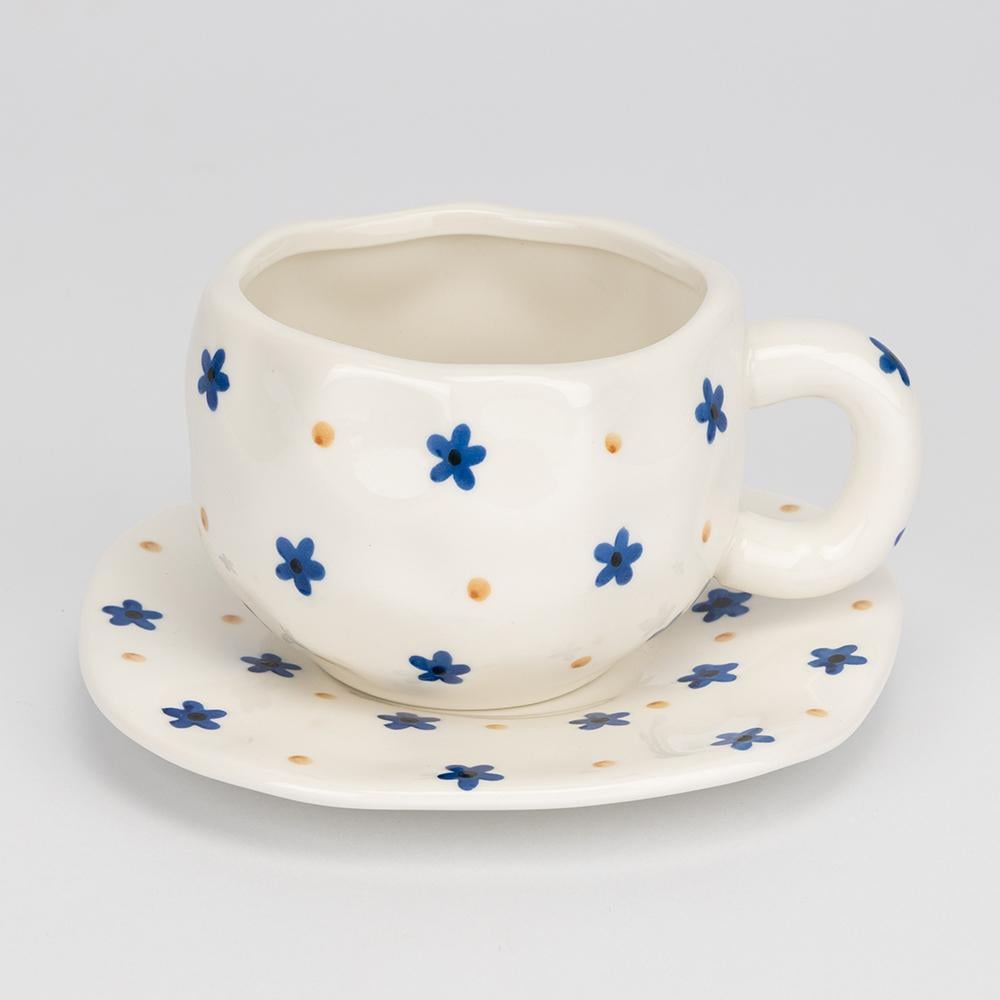 Чашка з блюдцем Тепло весни 350 мл (9295-007) - фото 1 Чашка з блюдцем Тепло весни 350 мл (9295-007) - фото 1