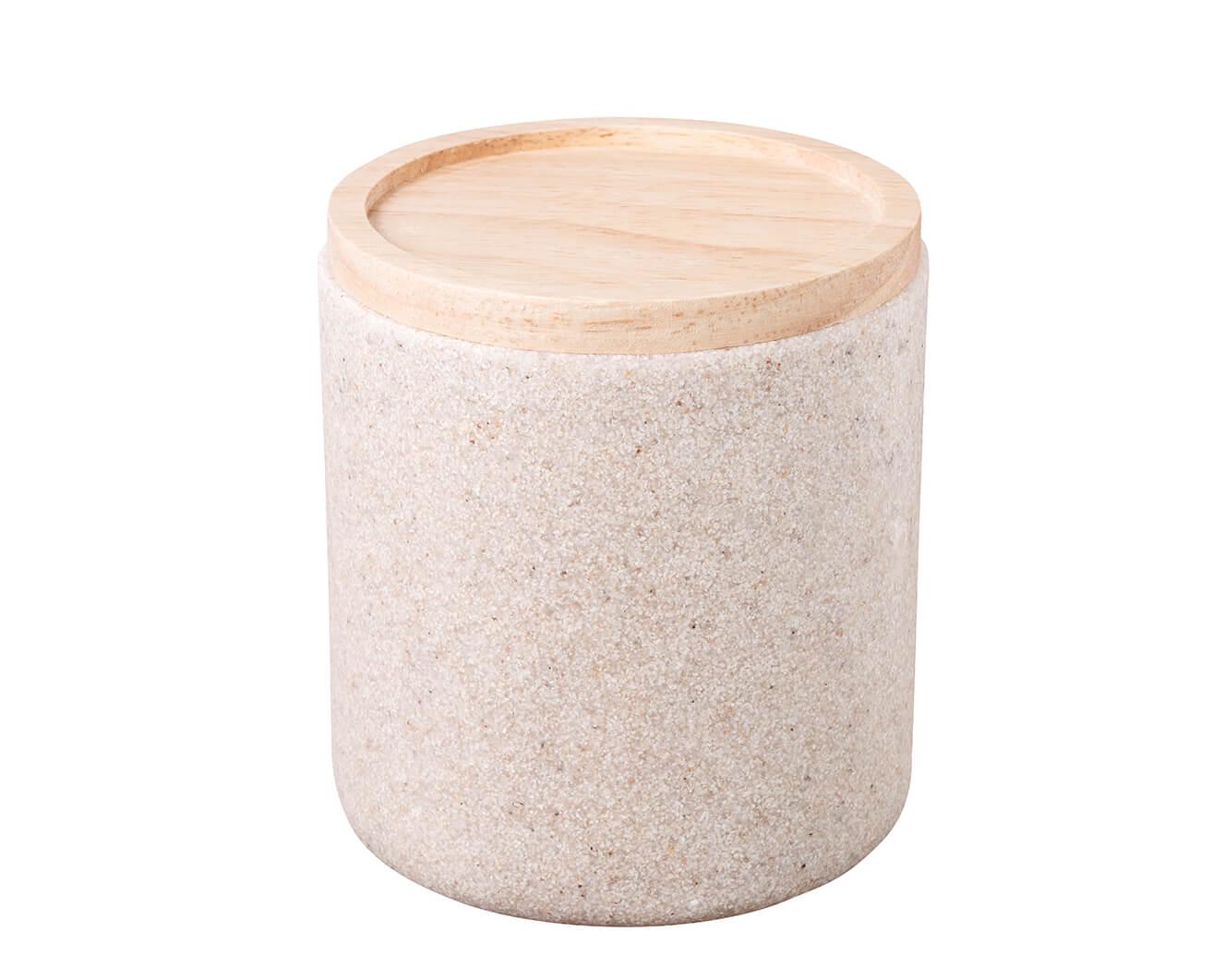 Ємність для аксесуарів Bisk DAKAR Polyresin Бежевий (07612)