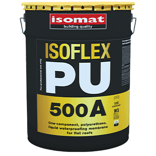 Гидроизоляция Isoflex-PU 500А полиуретановая быстротвердеющая 25 кг Серый (15343235)