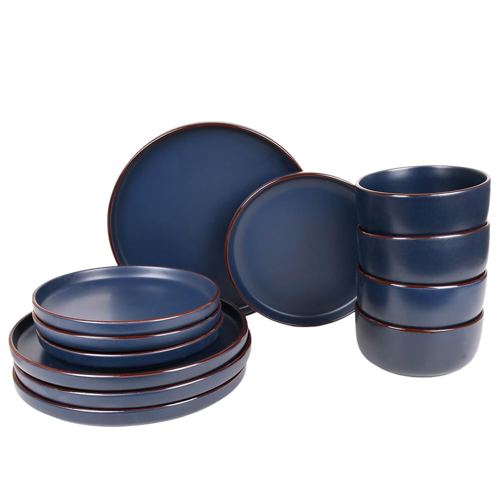 Столовый сервиз MC5579-1 12 шт. тарелки 26/19 см и супница 16,5 см Синий (30359696)