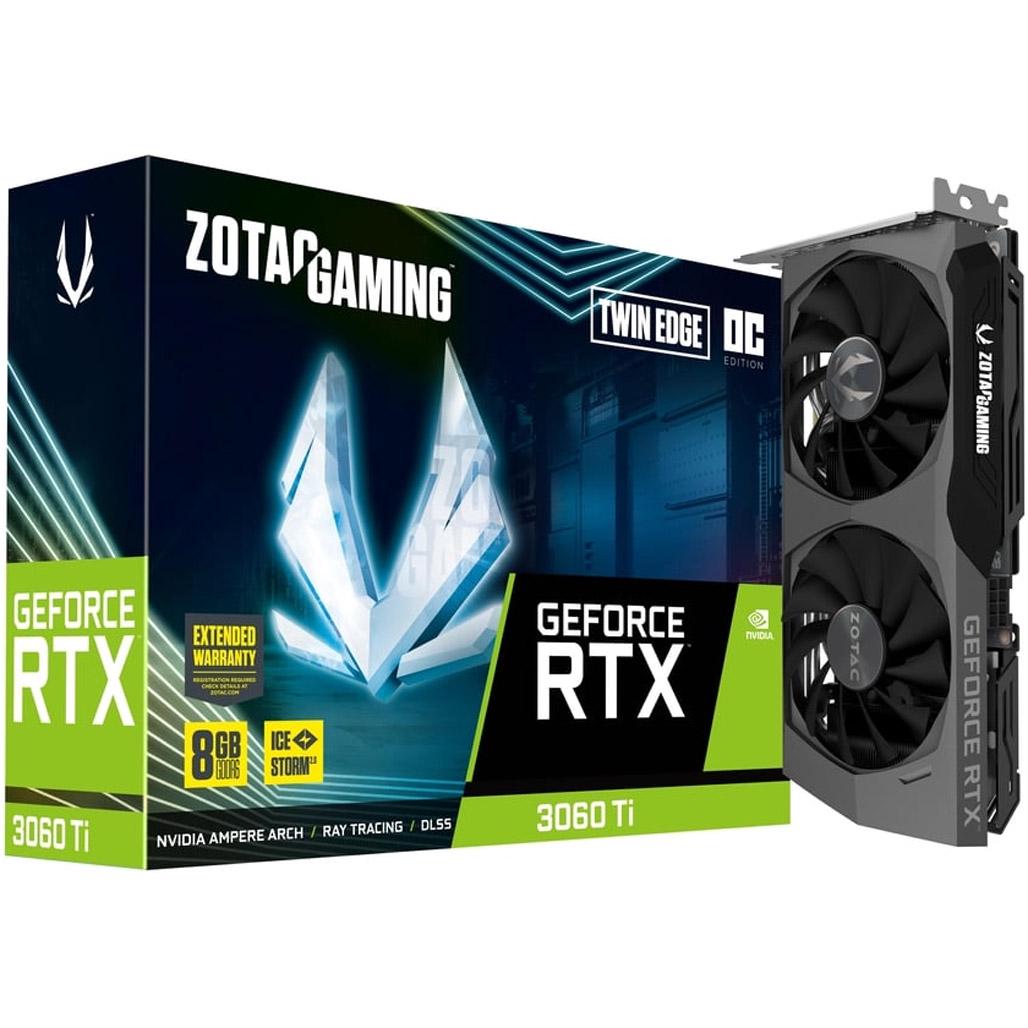 Видеокарта Zotac Gaming GeForce RTX 3060 Ti Twin Edge OC LHR (ZT-A30610H-10MLHR)