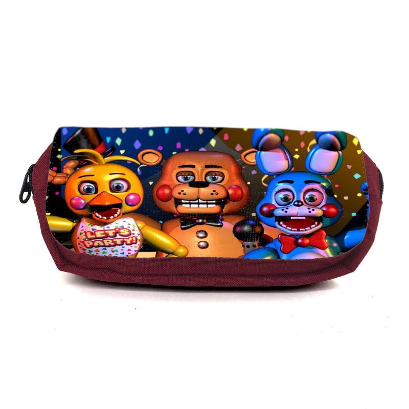 Пенал школьный Аниматроники Пять ночей Фредди FNAF-0002 Бордовый (1478385328) Пенал школьный Аниматроники Пять ночей Фредди FNAF-0002 Бордовый (1478385328)