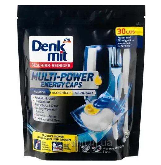 Капсули для посудомийної машини Denkmit Multi-Power Energy 30 шт. (25931332)